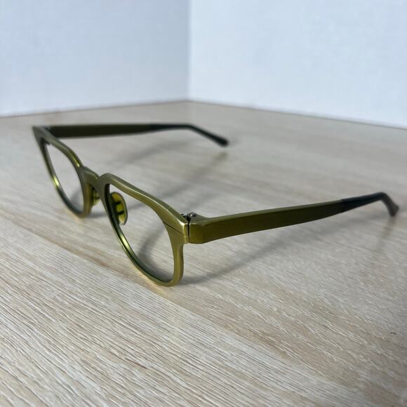 Vintage Tura Yellow Green Sunglasses Frames Only Horn Rimmed 49-23 main image 14